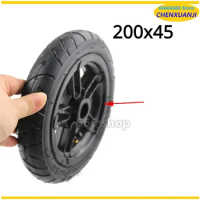 200x45 Inflated Wheel Tyre Innertube and Hub for E-twow S2 Scooter M6 M8 M10 Pneumatic Wheel 8" Scooter Wheelchair Air Wheel