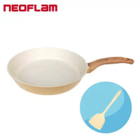 【NEOFLAM】Reverse系列28cm平底鍋(電磁底)－香草+矽膠鍋鏟