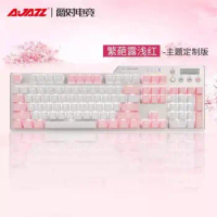 Ajazz Ak35i Assassin Ii Mechanical Keyboard Game Pbt Keycap Retro Keyboard Backlit Mixed Color Wired Keyboard