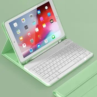 Keyboard Case for iPad 7th 10.2 2019 Case keyboard W pencil holder Stand soft Cover funda for iPad 7th 10.2 2019 Case Keyboard