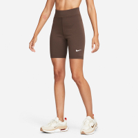 Nike 短褲 High-Waisted 8吋 Biker Shorts 女款 棕 緊身褲 高腰 單車褲 吸汗 DV7798-237