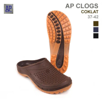 AP Boots AP CLOGS COKLAT - Sepatu Slip On PVC - 39 Original!!!