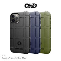 QinD Apple iPhone 12 Pro Max (6.7吋) 戰術護盾保護套【APP下單最高22%點數回饋】