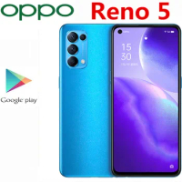 Original Oppo Reno 5 5G Mobile Phone Screen Fingerprint Face ID 12GB RAM 256GB ROM 6.44" 90HZ 64.0MP+32.0MP 65W Super Charger
