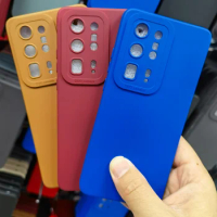 Matte SKin Silicone Case For Huawei P20 P30 P50 P40 Pro Plus Lite Nova 3i Camera Len Protection Holes Soft flexible Cover Shell