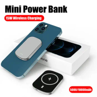 Mini Powerbank for Xiaomi Samsung iPhone External Battery Portable Wireless Charger Magnetic Power Bank Auxiliary Battery Pack