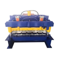 Metal Bamboo Shape Roofing Glazed Tile Sheet Making Roll Forming Machine