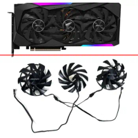 Cooling Fan RTX3060Ti RTX3070 Video Card Fan For Gigabyte AORUS GeForce RTX 3060 Ti 3070 MASTER Graphics Card Replacement Fan