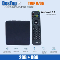 5pcs TVIP S-Box v.706 2GB 8GB 4K Ultra HD IPTV box Android 11.0 TV BOX Amlogic S905W2 2.4/5G WiFi Better ThanTVIP 705 605 SE