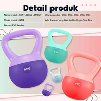 Neoprene Soft KettleBell / KettleBell Lunak Lembut 4 KG Hijau 4 KG