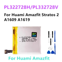 Original Battery New PL322728H PL332728V For Huami Amazfit Stratos 2 A1609 A1619 / Stratos 3 A1929 A1928 Smart Watch Battery