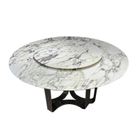 Marble Dining Table Round Table Modern Home High-End Natural Luxury Stone Dining Table