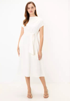 AIR SPACE High Neck Midi Dress