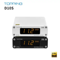 TOPPING D10S MINI USB DAC AMP CSS XMOS XU208 ES9038Q2M DSD256 PCM 384kHz Audio Amplifier Decoder D10 S