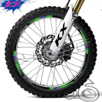 Motorcycle Wheel Sticker Reflective Rim Decal Stripe Tape For kawasaki KX 450 125 500 250X 450X KX450SR KX250F KX450F 50 YEARS