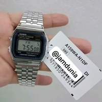CASIO ORIGINAL - CASIO A-159W-N1DF - JAM TANGAN PRIA JAM PRIA - STAINLESS CASIO A-159W-N1 A 159W N1