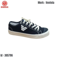 sepatu sekolah ventela victory black natural 38-43