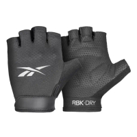 【REEBOK】Fitness Gloves 短指透氣健身手套(健身手套、露指手套、重訓手套)