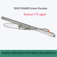 SINO KA-600 1500 1600 1700 1800 1900 2000 2100 2200mm 5micron TTL DRO Linear Glass Scale KA600 0.005mm Optical Encoder Ruler
