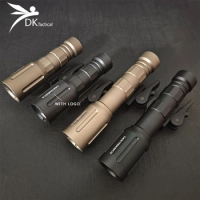 Tactical Airsoft Metal Weapon Scout V2 Flashlight LED Lamp With Mount For 20mm Picatinny Rail Rifle Pistol Gun Accessories