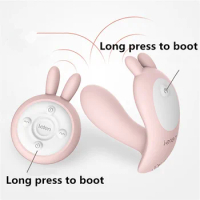 Leten Wear Under Panties remote Control Rabbit Dual Vibrator G-spot Clitoris stimulator Dildo Sex Toys Massager orgasm For Women