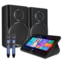New 15.6" InAndOn Mini Karaoke Player 8TB Black Set Karaoke System Machine Touch Screen Professional Portable Karaoke