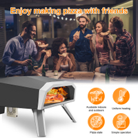 Outdoor Pizza Oven Black Outdoor Wood Fired Pizza Oven And Portable Pizza Oven
