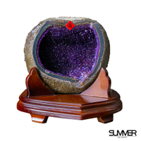 【SUMMER 寶石】5A頂級天然烏拉圭紫晶圓洞4.5KG(A171)