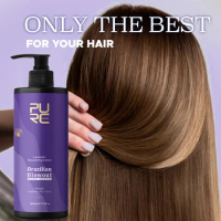 PURC 1000 ML Lavender Keratin Hair Treatment 12% Brazilian Keratin Smoothing Straightening Cream Repair Frizzy Salon Hair Care