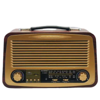 R-3288BT Retro Vintage Wooden Color Radio Ac Dc Radio Am Fm 3 Band Classic Radio