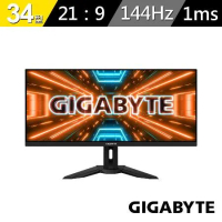 【GIGABYTE 技嘉】M34WQ 34型 2K Adaptive-Sync電競螢幕(IPS/144Hz/21:9)