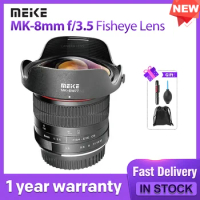 Meike MK-8mm f/3.5 Fisheye Lens|for Canon EOS EF /Nikon F-Mount/Sony E/ FUJIFILM X/Canon EF-M