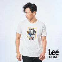 Lee 滑板元素短袖T恤 男 X-LINE 經典白