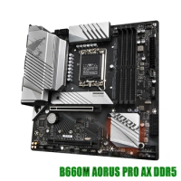 LGA1700 Support 12th CPU 4*DDR5 128GB Micro ATX Desktop Motherboard B660M AORUS PRO AX DDR5 For Gigabyte