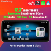 Qualcomm Snapdragon B200 B180 Android Screen 12.3'' DTS Audio for Mercedes Benz W246 W245 Vito B220 B260 CarPlay,Auto