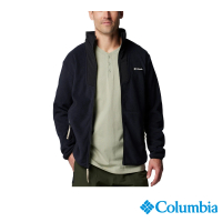 【Columbia 哥倫比亞】男款-刷毛立領外套-黑色(UAE05960BK/IF)