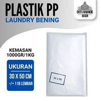 [1KG] Plastik Packing Laundry / Plastik PP BENING Kiloan / Kantong Plastik PP Polos / Kantong Packin