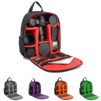 Camera Backpack Big Capacity Photography Camera Waterproof Shoulders Backpack Video Tripod DSLR Bag W/ Rain Cover For Canon