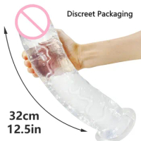 Jelly Dildo 5 sizes Penis Adjustable Strapon Dildo Realistic Sex Toys For Lesbian Women Couples Suction Cup Dildo Pants