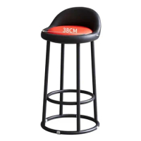 Bar chair Home backrest stool Modern simple bar beauty chair cash register stool bar