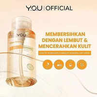 You Micellar Water 300ml - Pembersih Penghapus Make Up Diwajah Dengan Satu Kali Usapan Glow Boosting