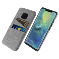 Mate 20 Pro Case For Huawei Mate 20 Pro Dual Card Fabric Cloth Luxury Business Cover For Huawei Mate 20 Pro Coque LYA-L09 L29