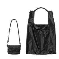 【bitplay】Foldable 2-Way Bag 超輕量翻轉口袋包-暗夜黑(購物袋/手機包/多功能/側