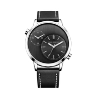 นาฬิกาข้อมือผู้ชาย Analog Original Brand Fashion Luxury สายหนัง  รุ่น MF0035 สีดำ