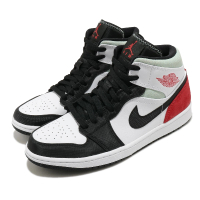 【NIKE 耐吉】休閒鞋 Air Jordan 1 Mid SE Red Black Toe 男鞋 黑 紅 AJ1(852542-100)