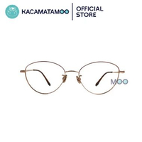 KACAMATAMOO Frame Kacamata Wanita Cat Eye VEGA CE V1117 Titanium Elegan Nyaman Nosepad Brown