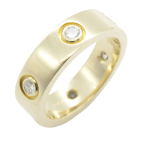 【二手名牌BRAND OFF】Cartier 卡地亞【再降價】18K金 LOVE 戒指 滿鑽