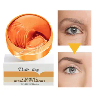 30 pairs vitamin C Eye Patches Anti Aging Crystal Collagen Eye Mask Patches Anti Puffiness Moisturizing Eye Mask Patches