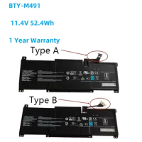 BTY-M491 Laptop Battery For MSI Modern 15 A10M-014,A10RAS-258 A10RB-041TW A10RD A11M A11SB-059 A4MW Prestige14 11.4V 52.4WH