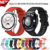 22mm Silicone Watch Band Straps For Huawei Watch GT4 GT 4 46mm/Watch 4 Pro Smartwatch Wristbands GT4 GT2 GT 3 Pro 46mm Bracelet